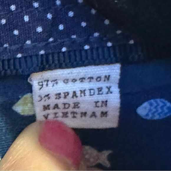 Construct Men’s Slim Fit Tiny Fish Print Button Up Shirt Size XXL Big&Tall - Picture 5 of 9